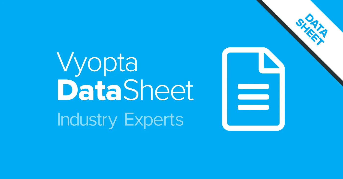 Data Sheet: Vyopta By The Numbers
