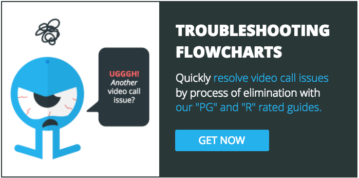 Troubleshooting a video call flowcharts CTA 